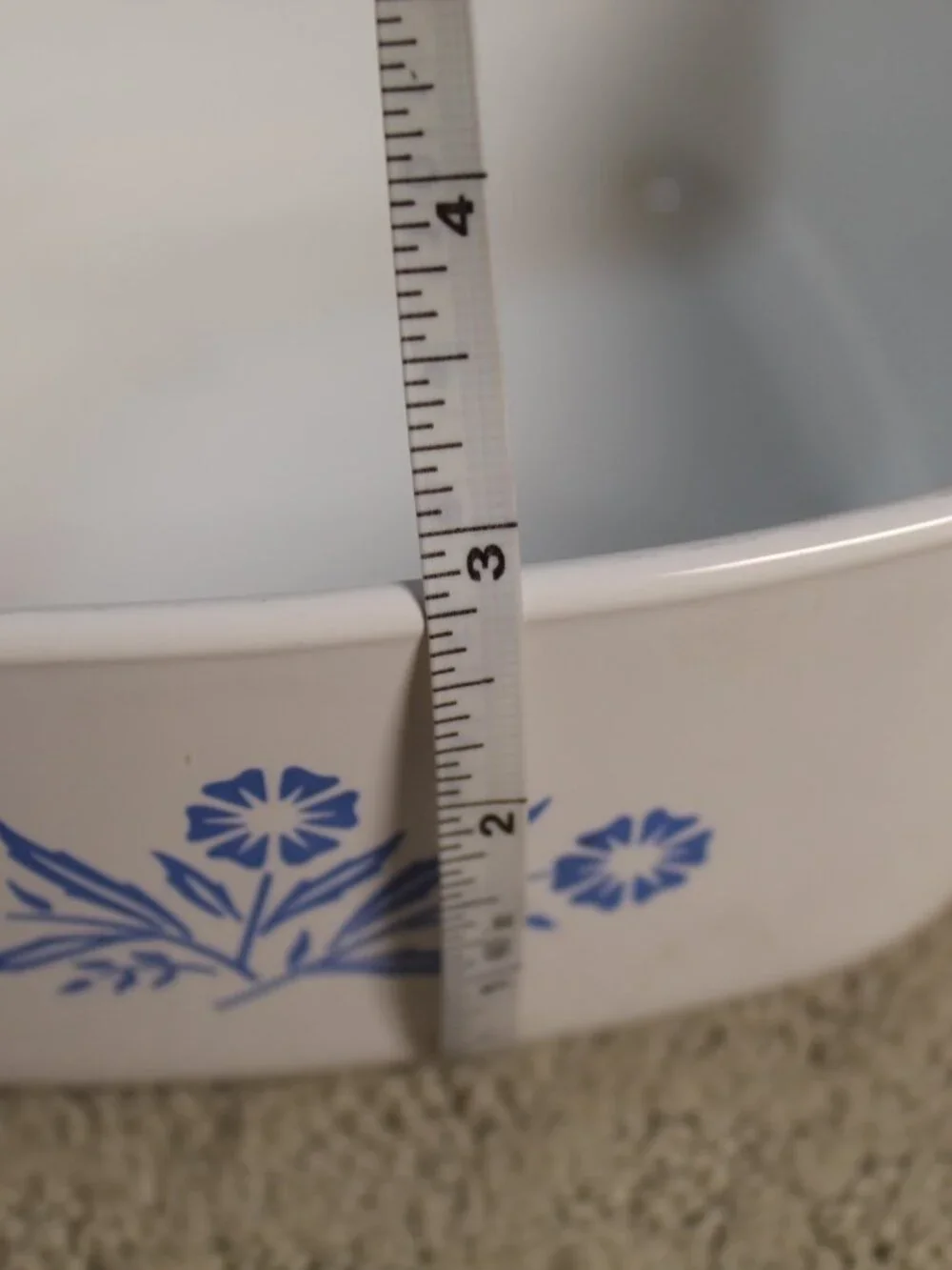 Set of 2 Vintage 60's Corningware Blue Cornflower Casserole Dishes 1.5L & 2.5Qt